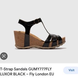 Fly London black wedge